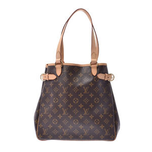 Louis Vuitton Monogram Batignolles Vertical Brown Canvas Tote Bag